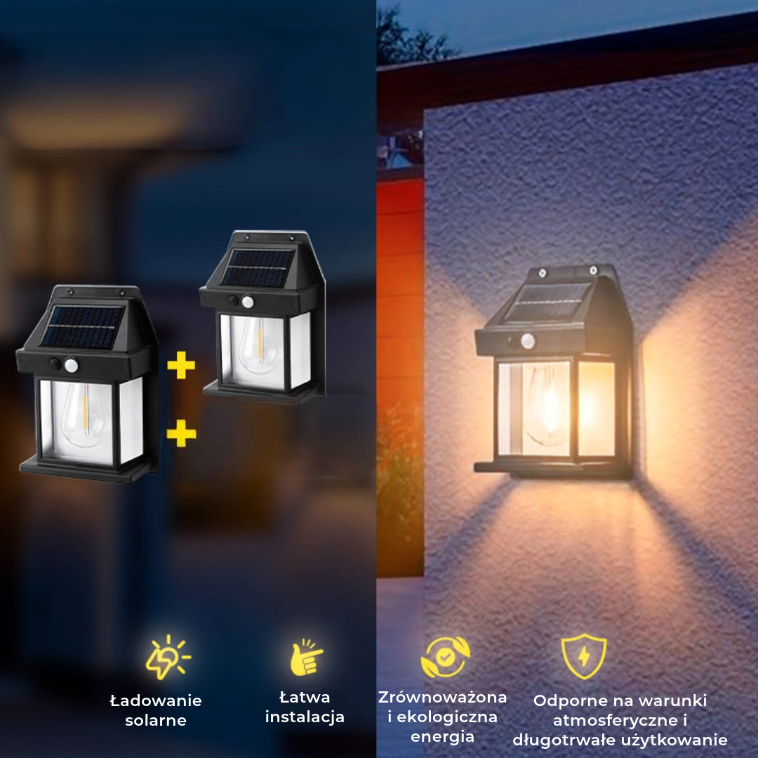 Lampa ogrodowa zasilana energią słoneczną