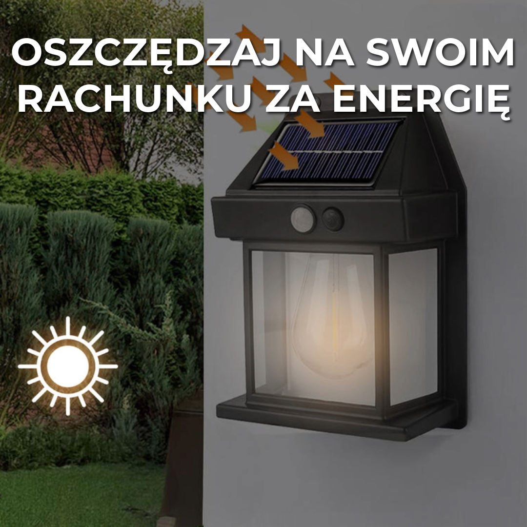 Lampa ogrodowa zasilana energią słoneczną