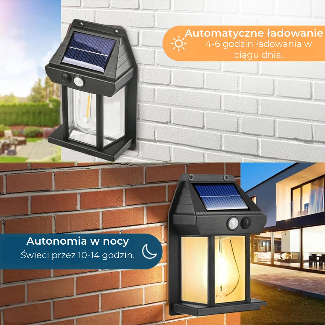 Lampa ogrodowa zasilana energią słoneczną