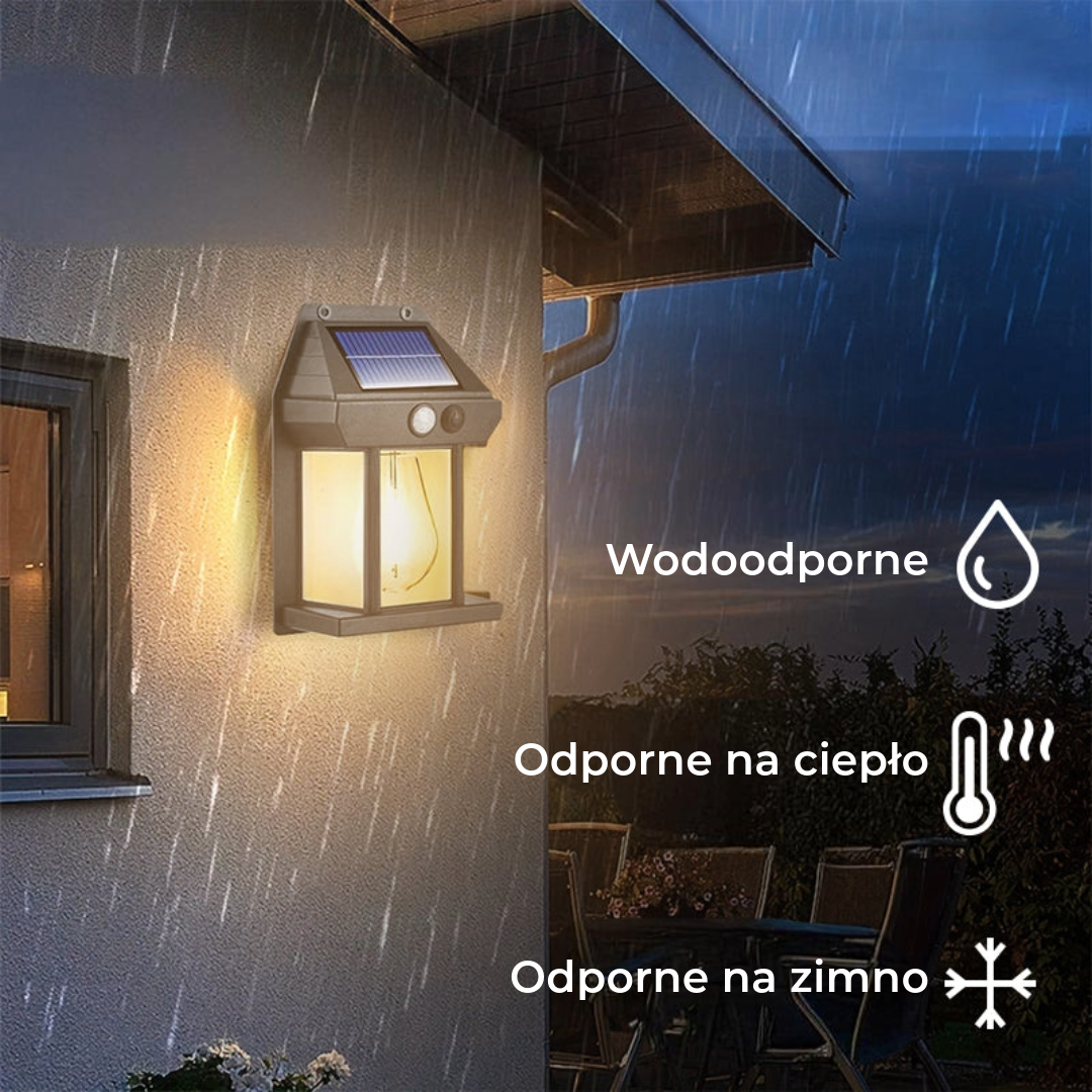 Lampa ogrodowa zasilana energią słoneczną