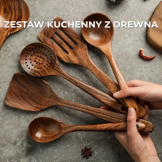 Zestaw kuchenny z drewna | 5 części