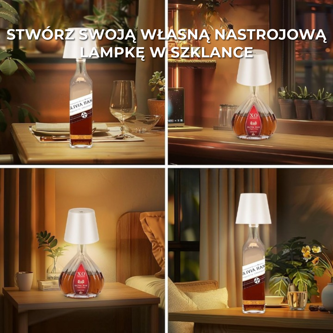 Lampka w kształcie butelki bezprzewodowa
