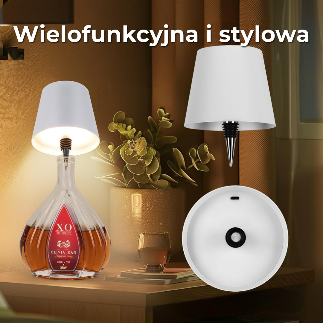 Lampka w kształcie butelki bezprzewodowa