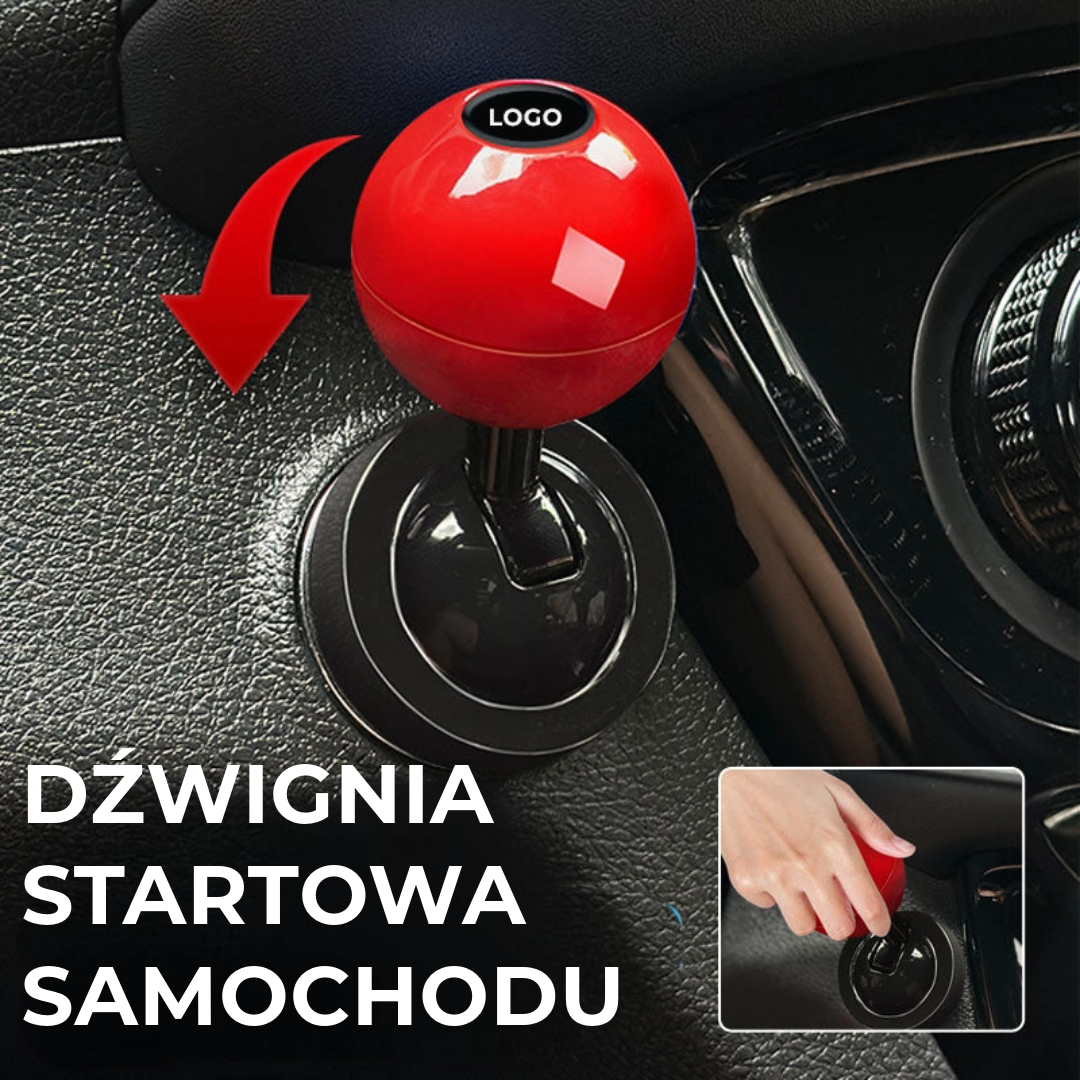 Dźwignia startowa samochodu