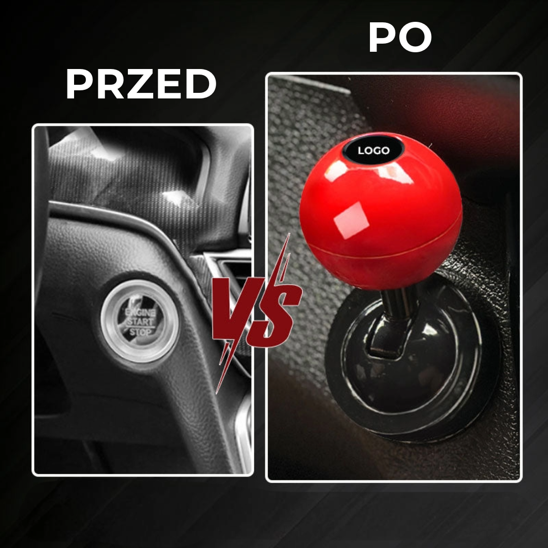 Dźwignia startowa samochodu