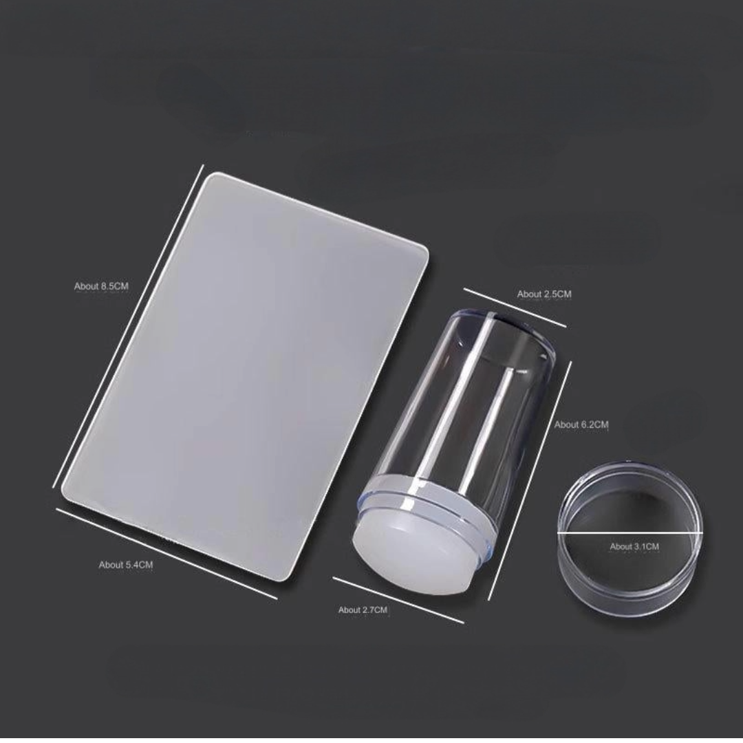 Zestaw do Stemplowania Francuskiego Manicure