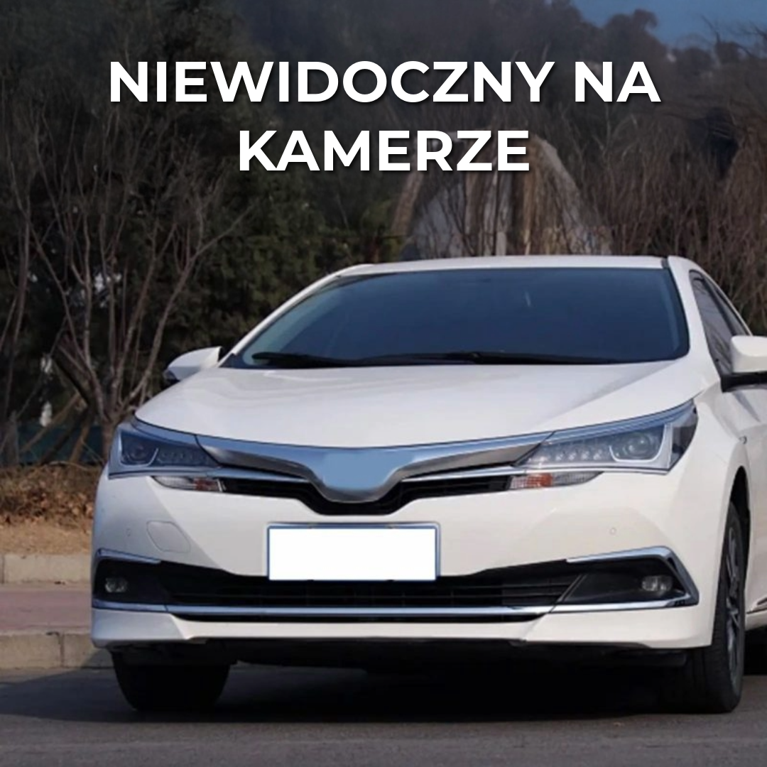 Niewidzialny spray na tablice rejestracyjne
