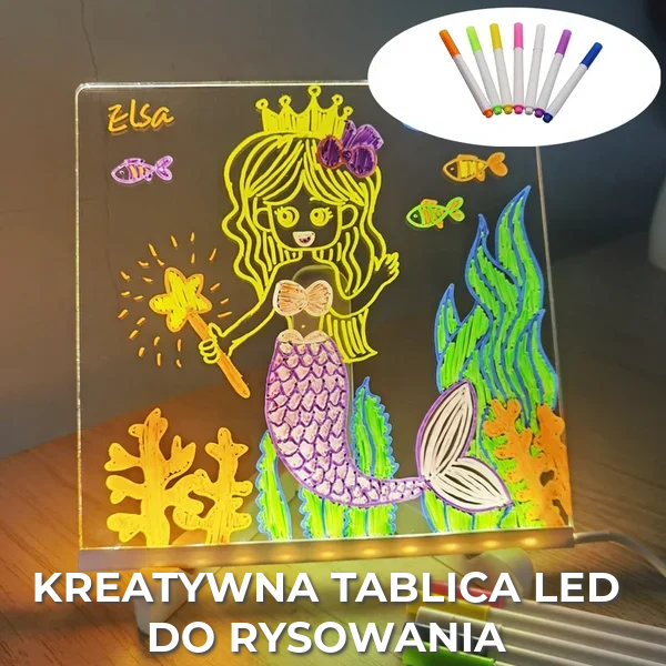 Kreatywna tablica LED do rysowania