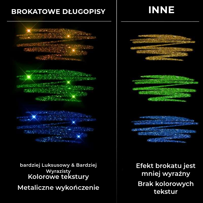 Brokatowe Długopisy