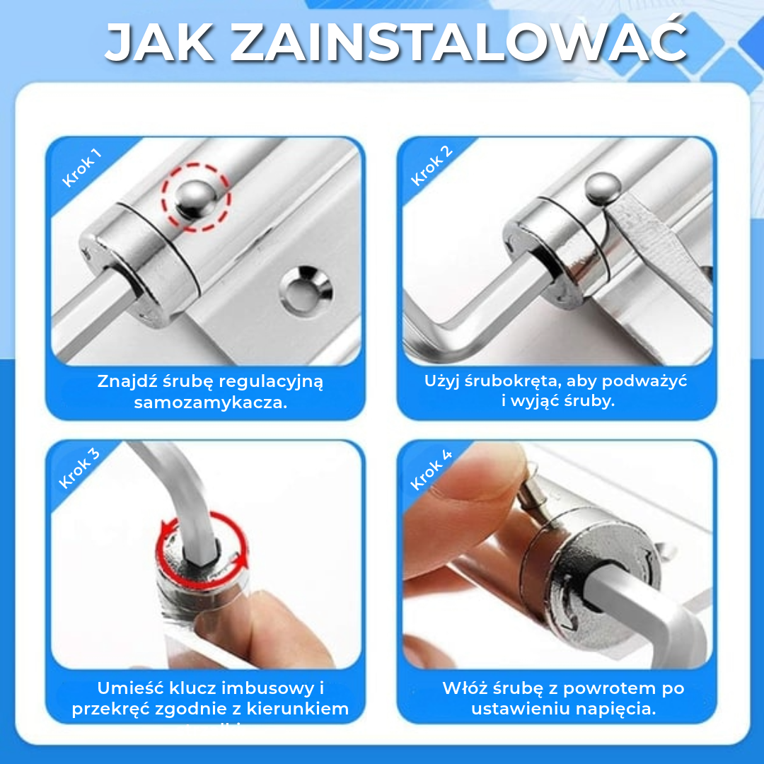 Automatyczny samozamykacz do drzwi