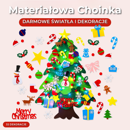 Materiałowa Choinka