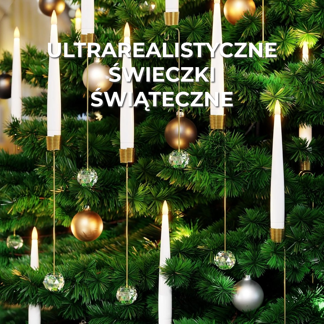Ultrarealistyczne Świeczki Bożonarodzeniowe