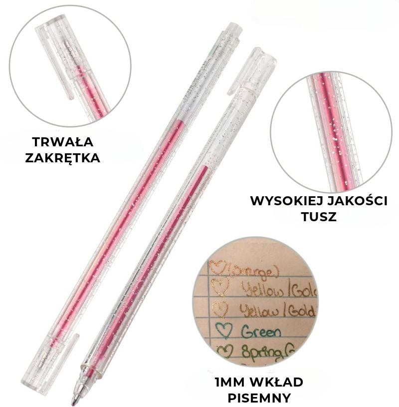 Brokatowe Długopisy