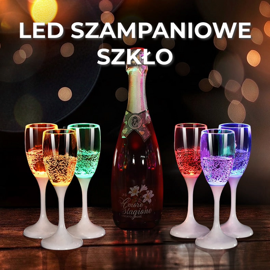 LED Szklanka Szampana