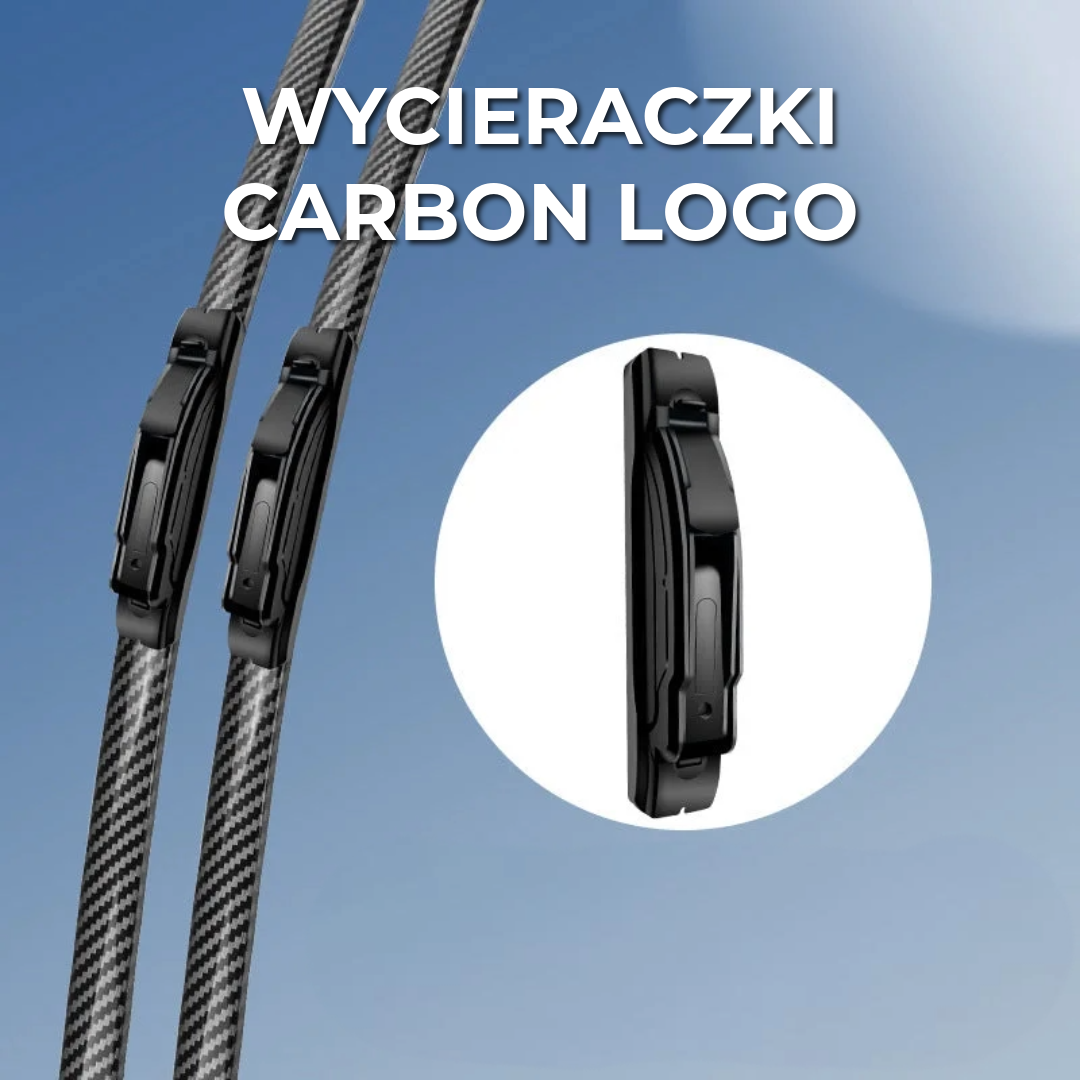 Wycieraczki Carbon Logo | Zestaw 2 sztuk
