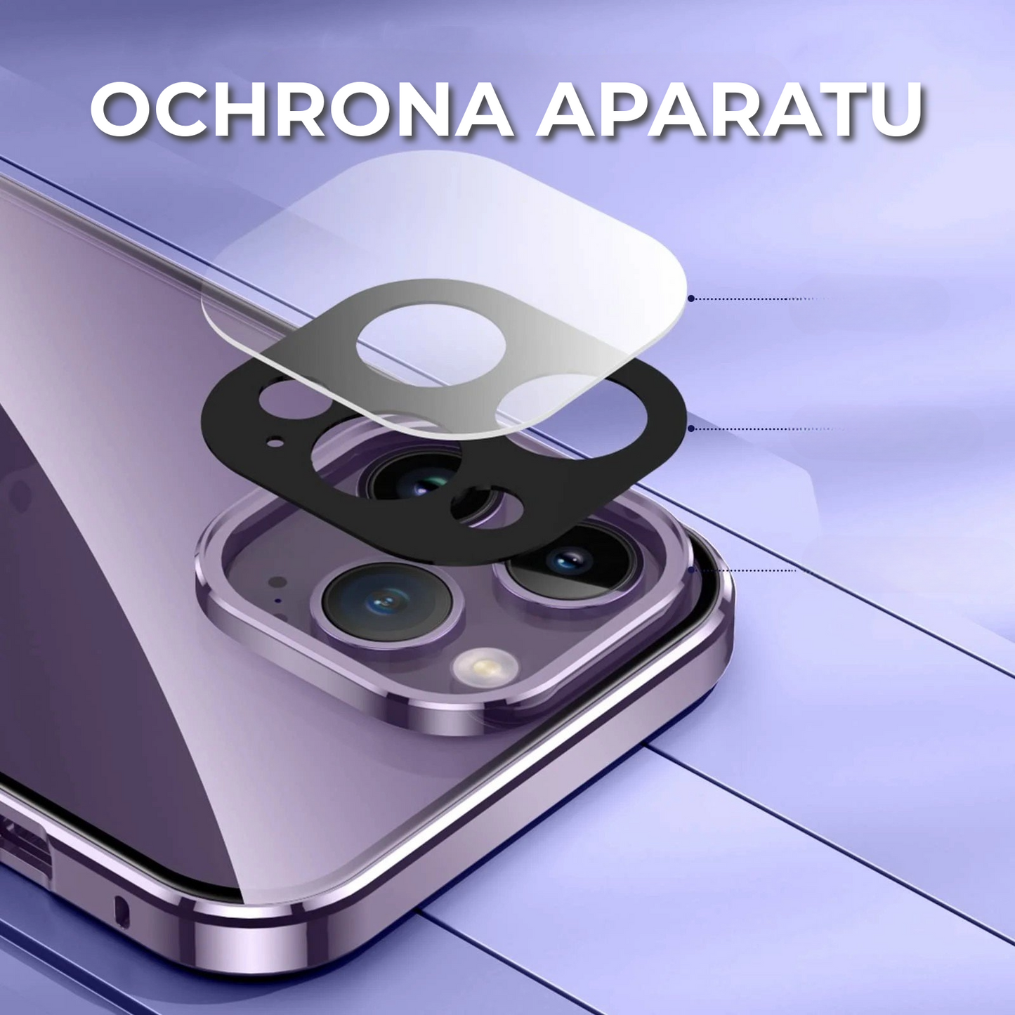 Luksusowe Etui na Telefon + Osłona Prywatności na Ekran