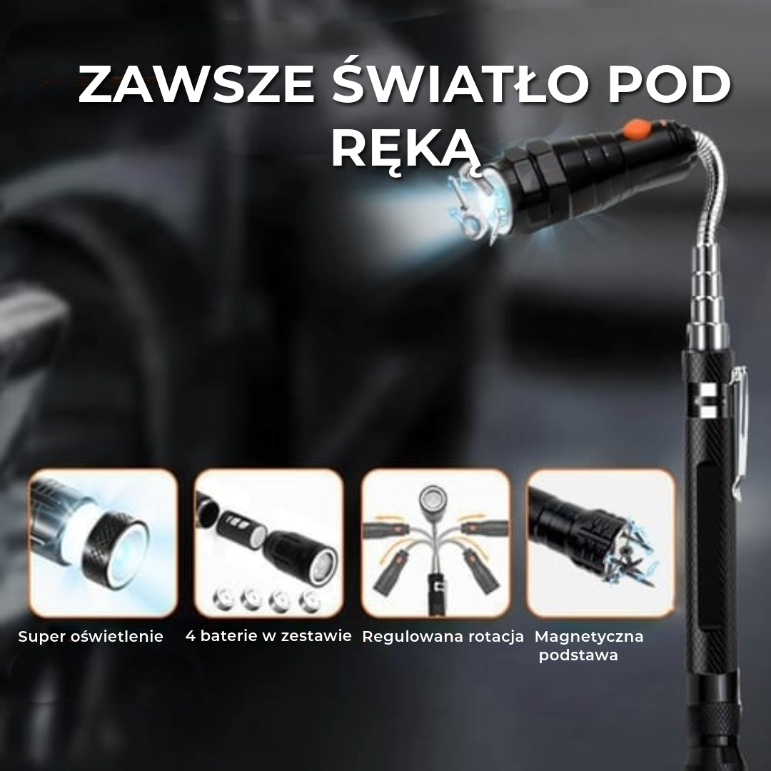 Magnetyczna lampa teleskopowa