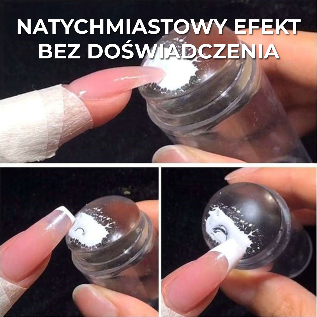 Zestaw do Stemplowania Francuskiego Manicure