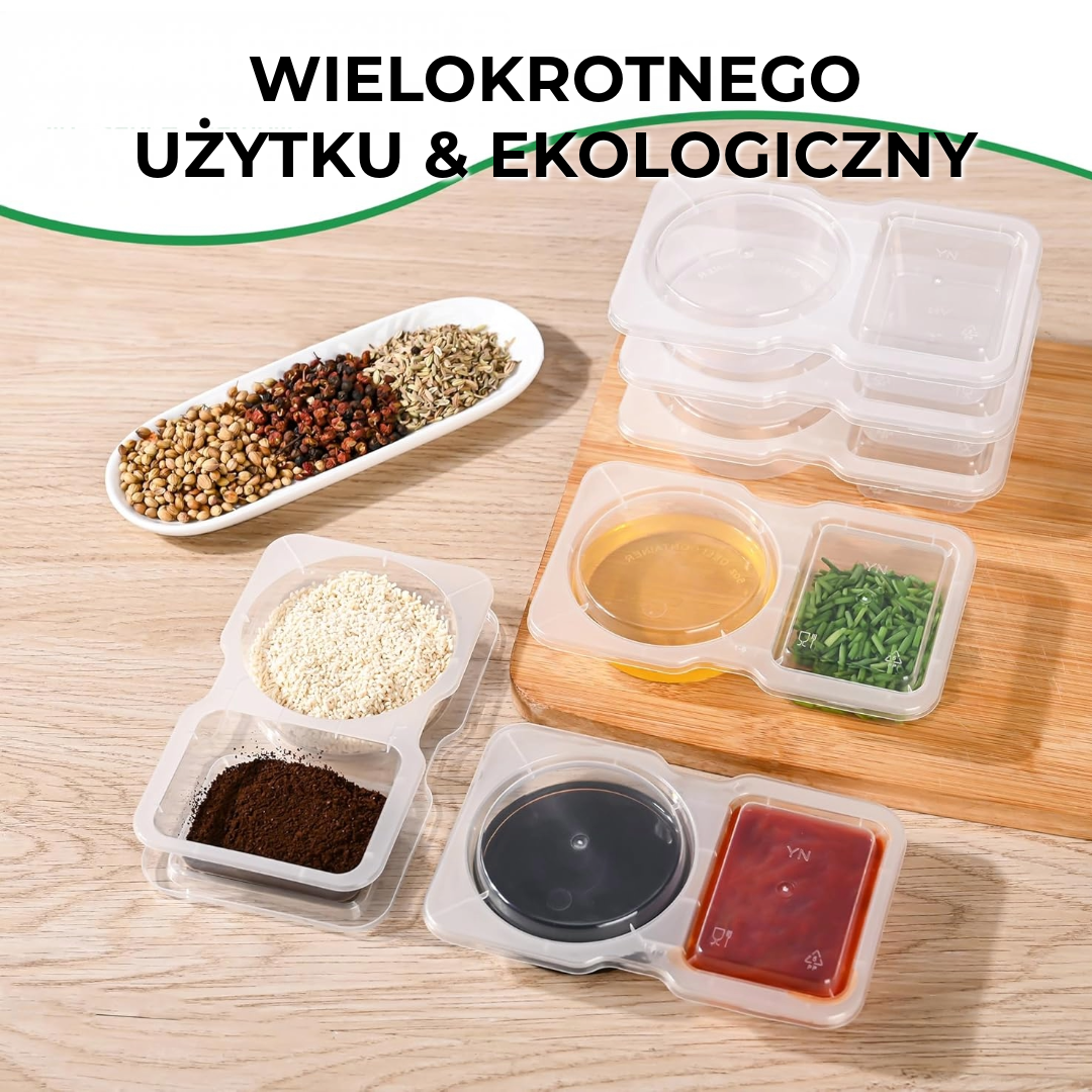 Pojemnik na żywność z podwójną komorą