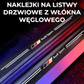 Naklejki na listwy drzwiowe z włókna węglowego