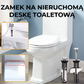 Zamek na nieruchomą deskę toaletową