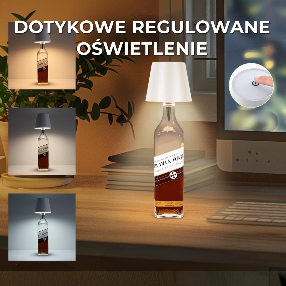 Lampka w kształcie butelki bezprzewodowa