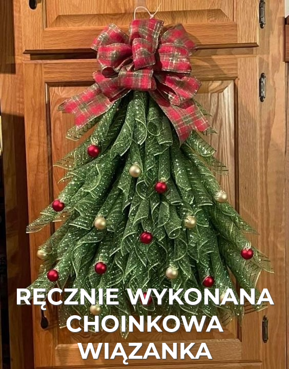 Ręcznie robiona wiązanka choinkowa