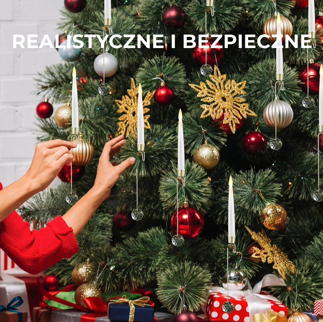 Ultrarealistyczne Świeczki Bożonarodzeniowe