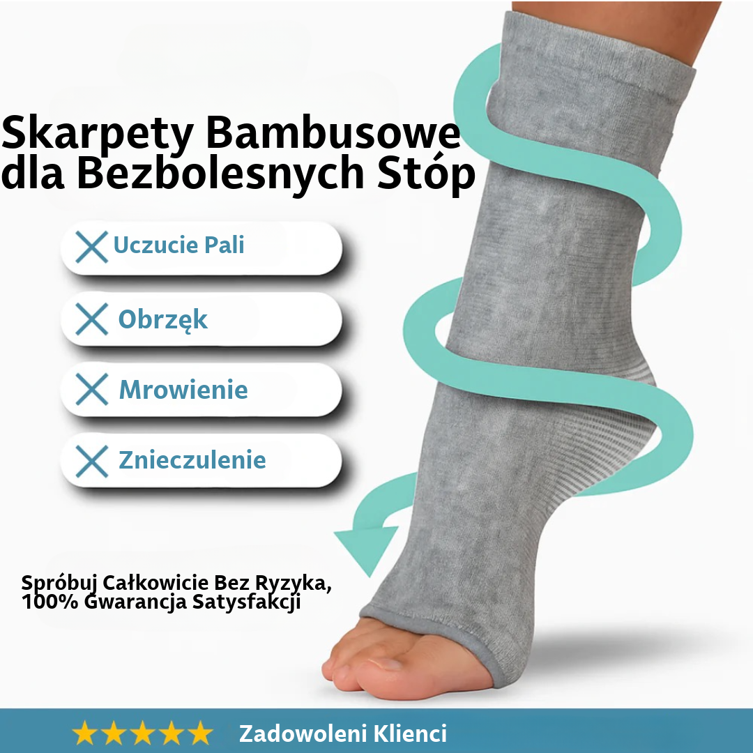 Skarpety bambusowe na bezbolesne stopy