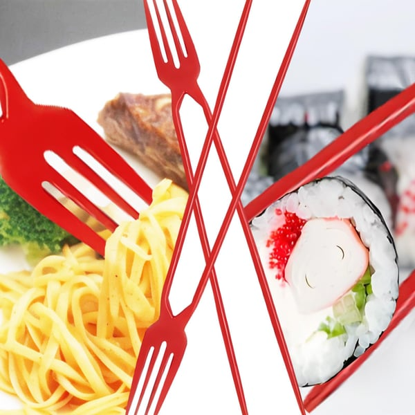 Wielofunkcyjny Widelec/Pałeczki do Jedzenia